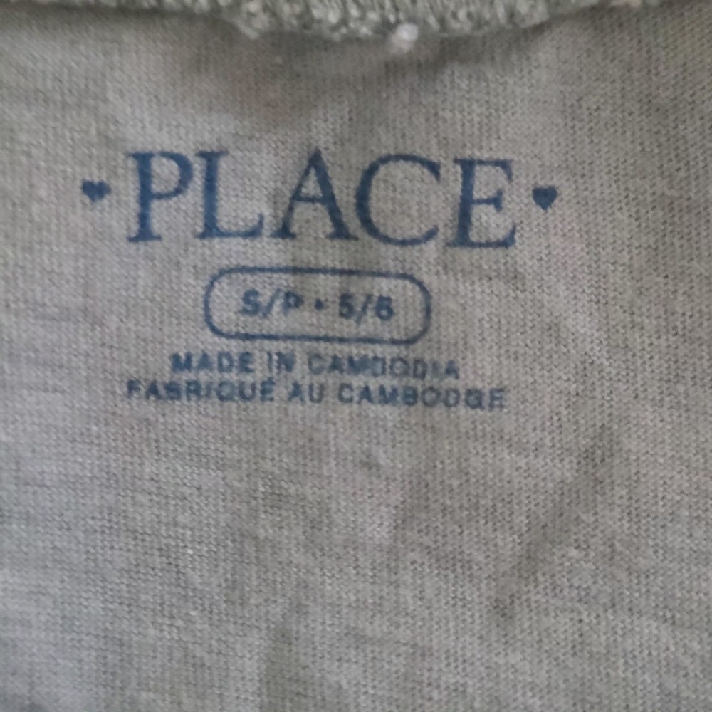 The Childrens Place Girls Size S 5/6 Graphic T-shirt Slate Blue - Picture 5 of 6